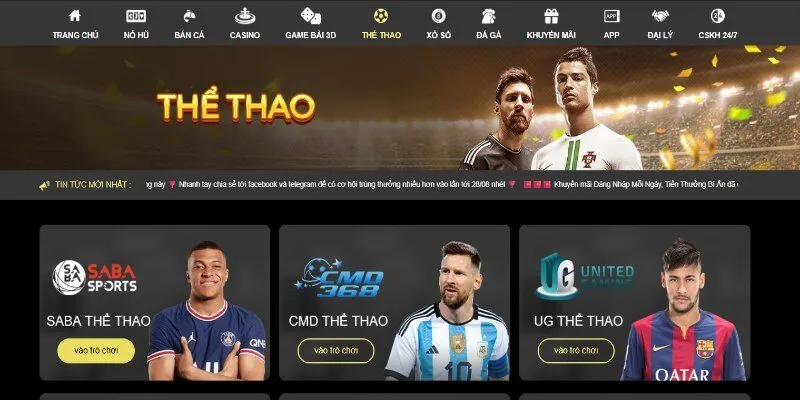 Cổng giải trí sở hữu rất nhiều kiểu hình đặt cược